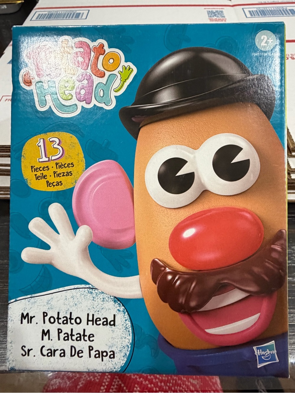 Hasbro Mr. Potato Head Toy with Pink Ear and Red Nose